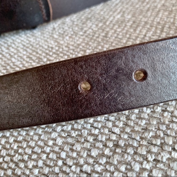 Twin-Set Simona Barbieri Brown Leather Belt Sz M - Picture 4 of 4